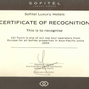 award_sofitel_certificate_2010